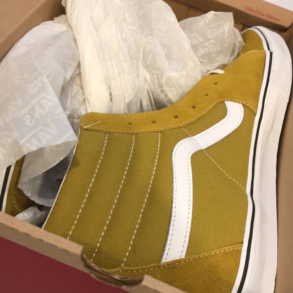 Vans sk8-hi olive oil white sneaker shoes 13 men - Picture 2 of 2